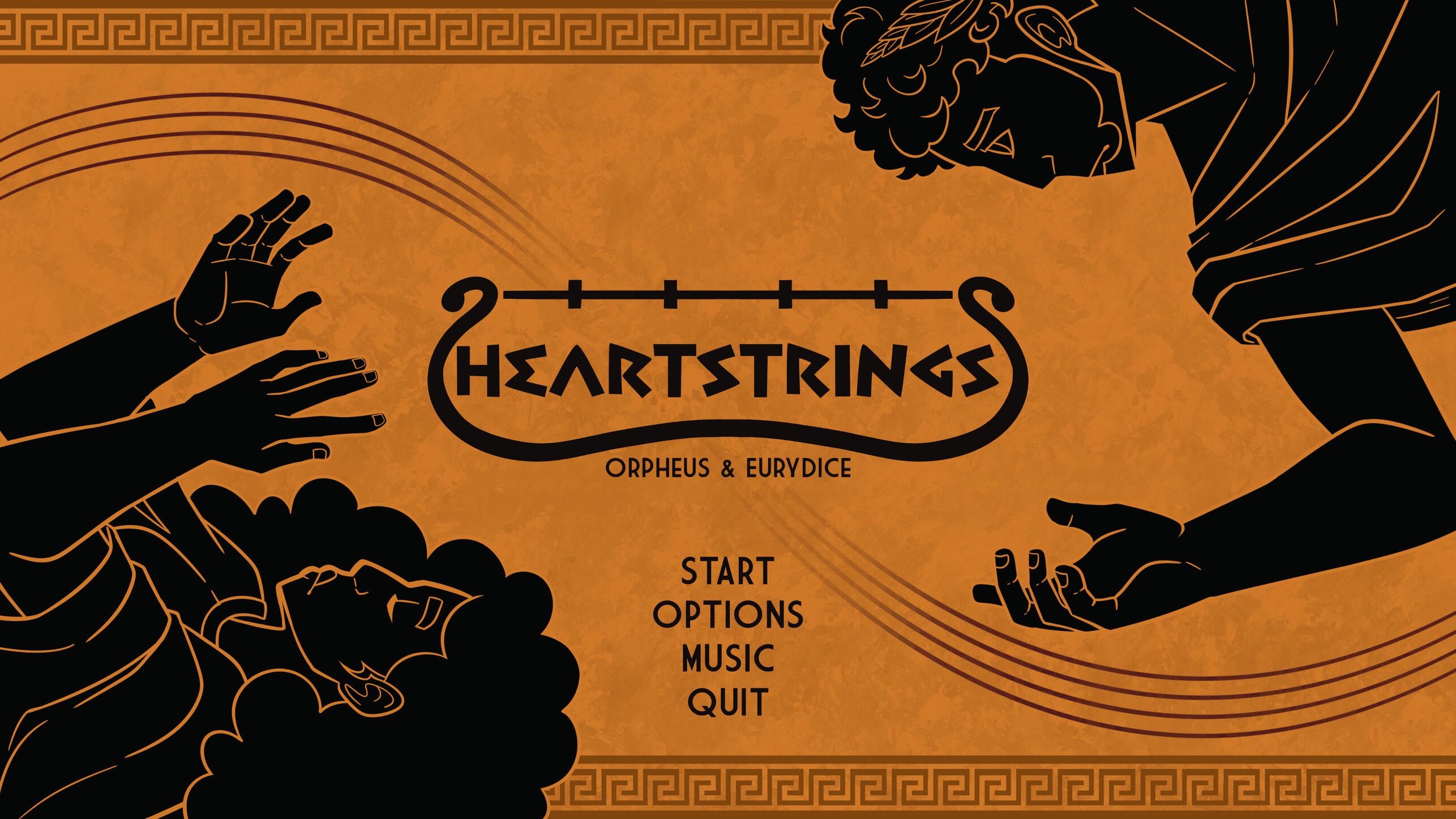 Eurydice &amp; Orpheus - Game Title Screen Concept