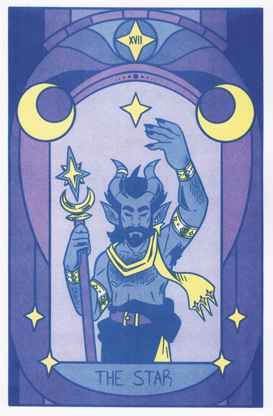 The Star - Risograph Print
